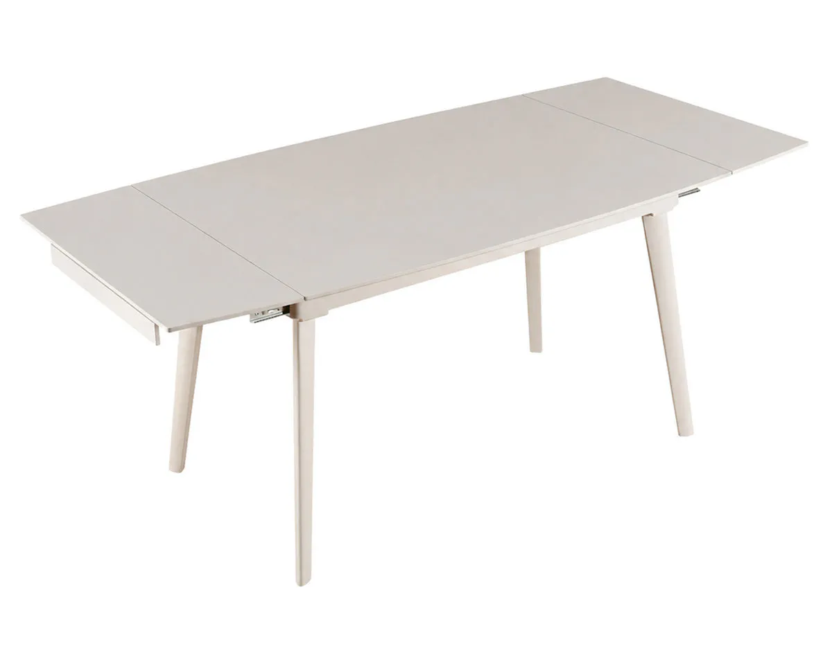 Стіл LORIAN CERAMIC 120(180)*80 білий/кашемір