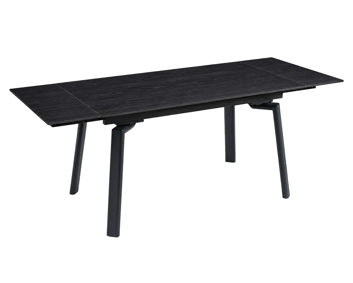 Стіл BELFORD CERAMIC 140(200)*80 чорний горіх/чорний