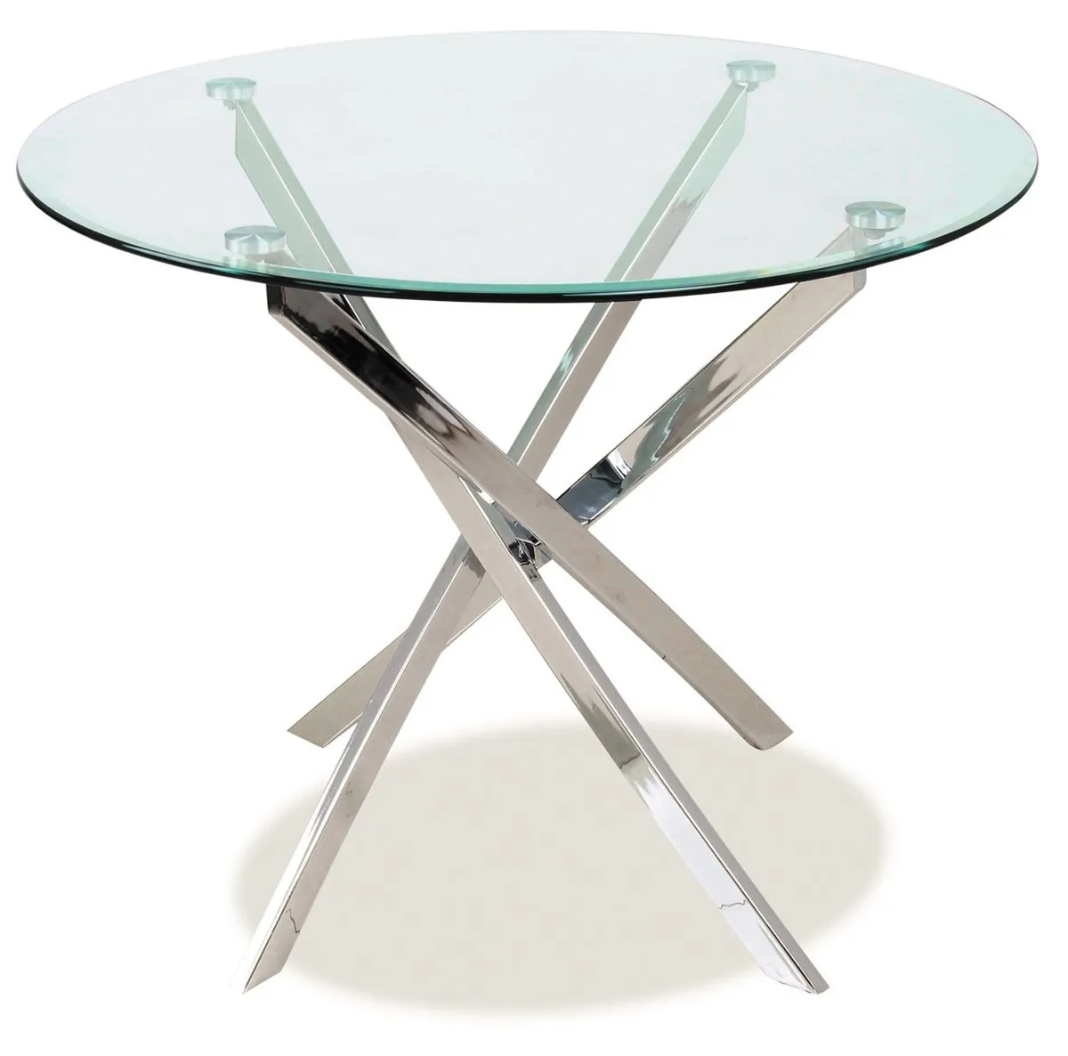 Table AGIS transparent/chrome d.90