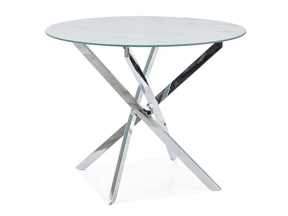 Body AGIS white marble effect/chrome d.90