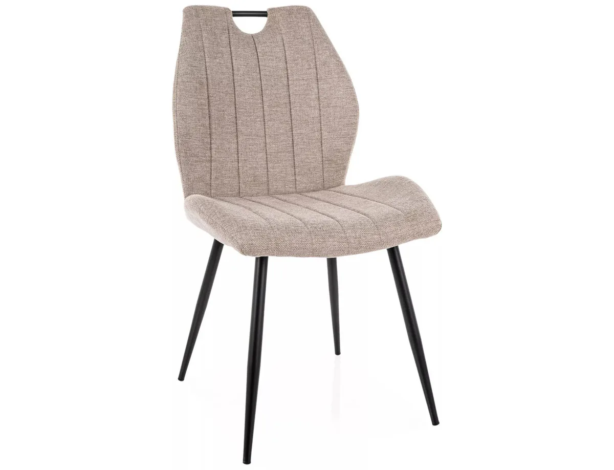 ARCO BREGO chair black frame/light beige 31