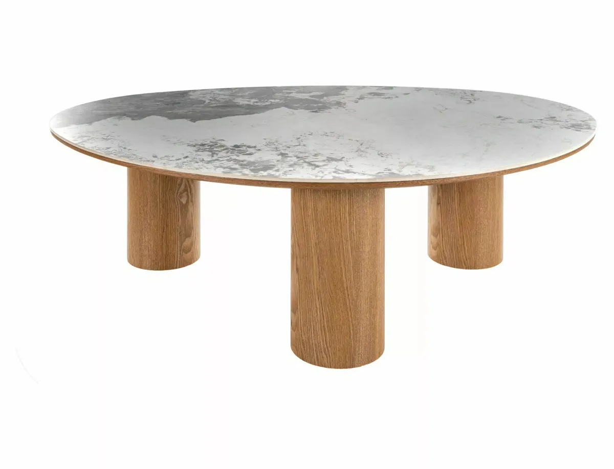 Coffee table ADELIS white PANDORO/oak 110*80