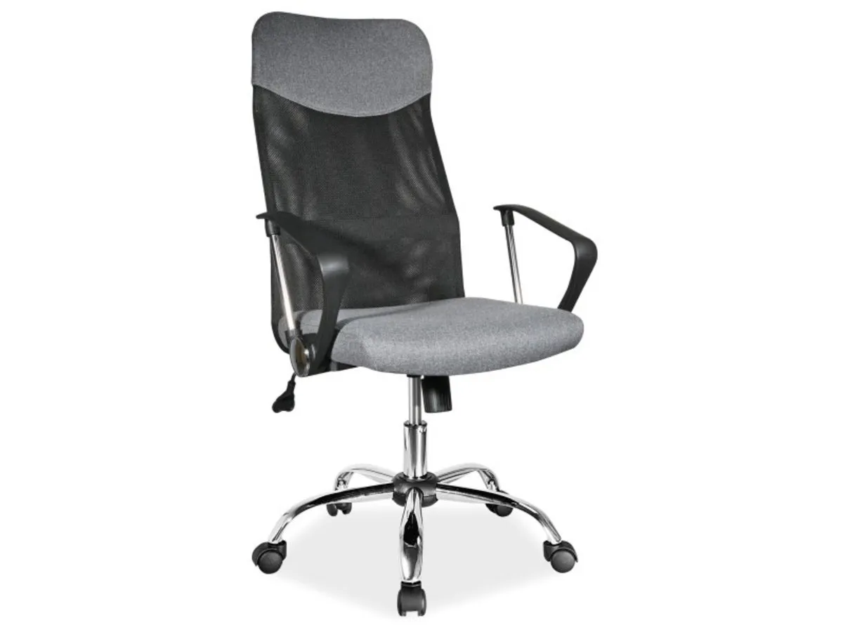 Swivel chair Q-025 gray fabric