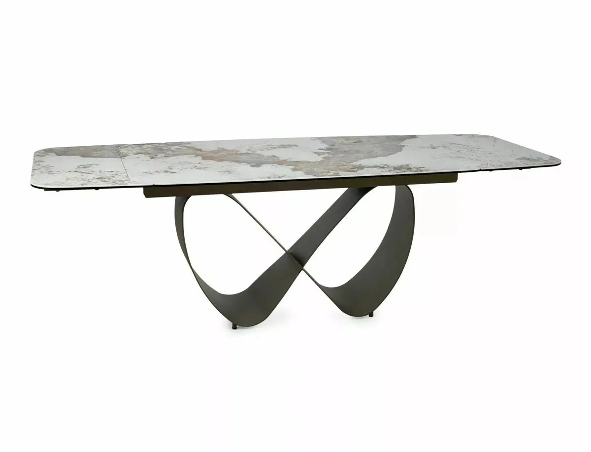 Table INFINITY CERAMIC 160(240)*95 white PANDORO/copper