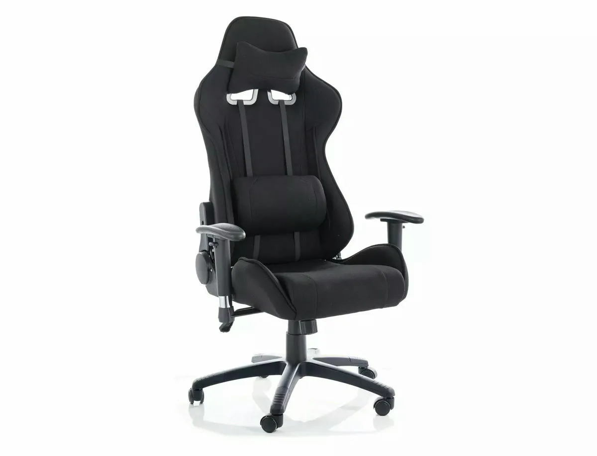 Swivel armchair VIPER black