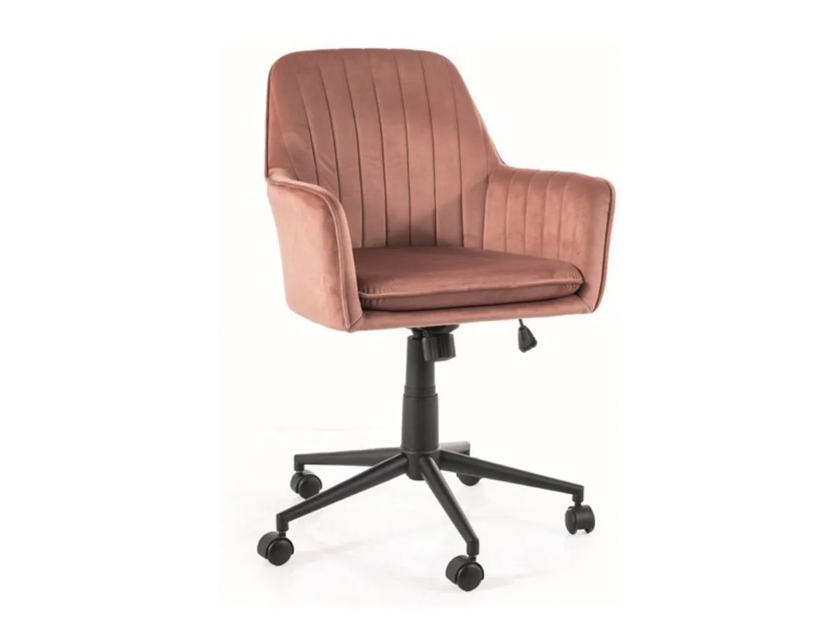 Swivel chair Q-886 VELVET antique rose BL.52