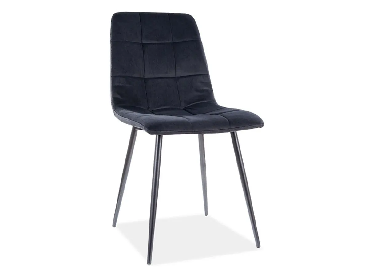 MILA VELVET chair black frame/black BL.19