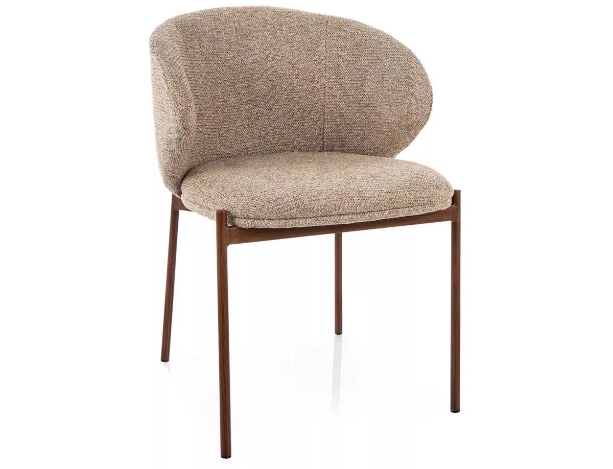 Chair KIOTO D walnut metal/beige TAP.253