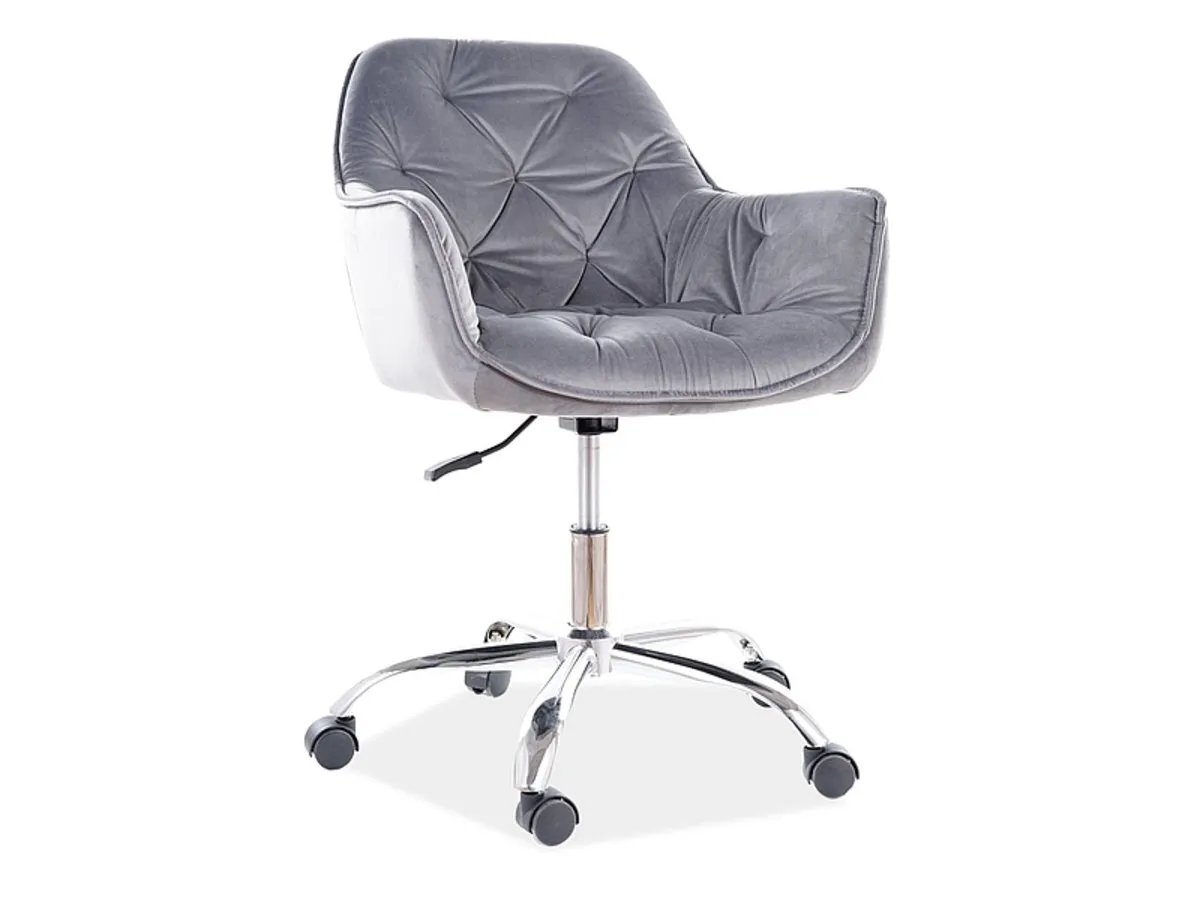 Swivel chair Q-190 VELVET gray BL.14