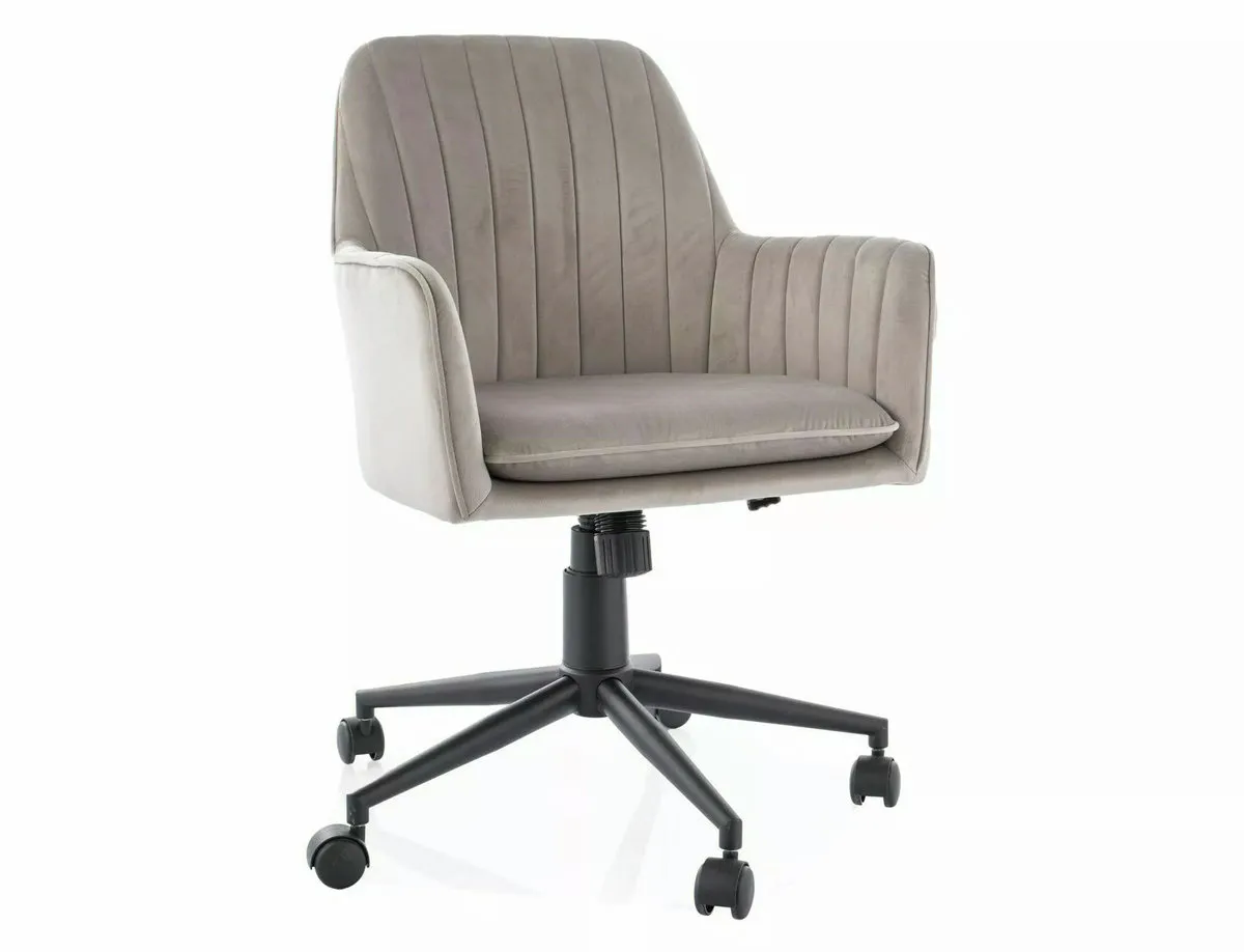 Swivel chair Q-886 VELVET dark beige BL.40