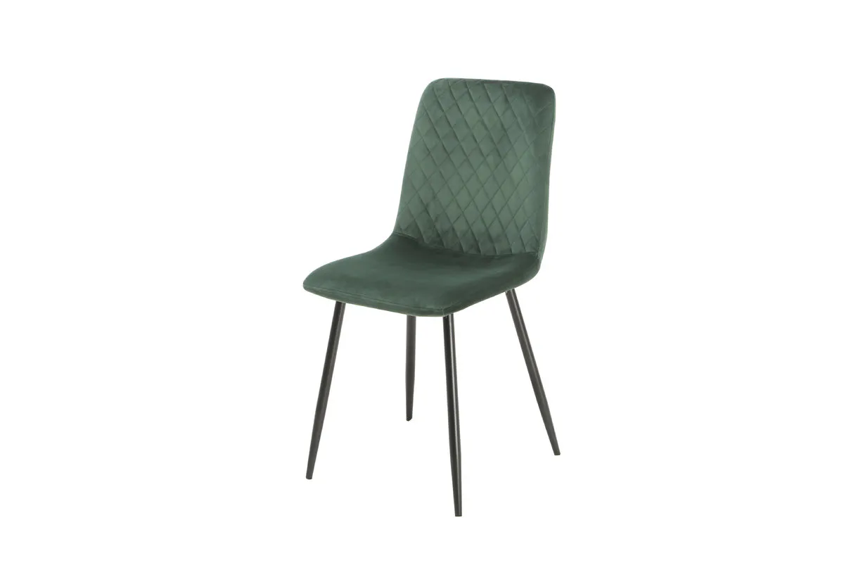 PERLA chair black frame/green