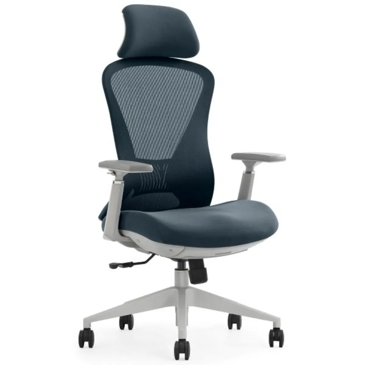 Swivel chair MAGNUS LUX dark gray fabric/gray frame