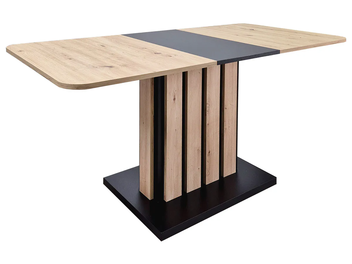 COLIN D/C table oak artisan/black