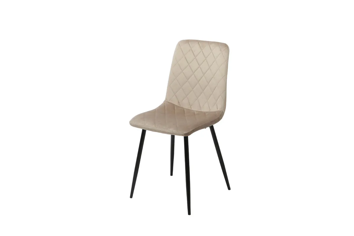 MARINO chair black frame/dark beige