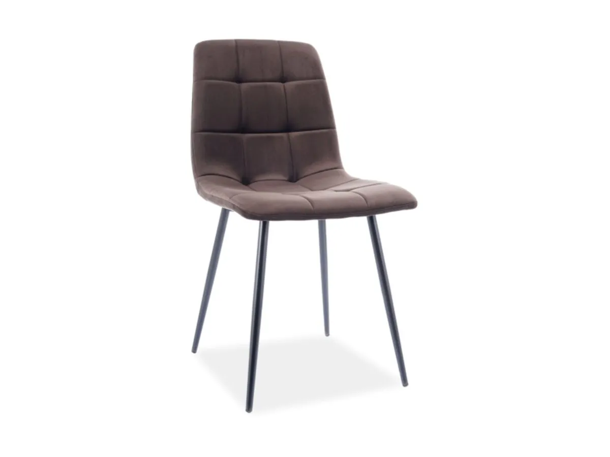 MIA chair black frame/cappuccino