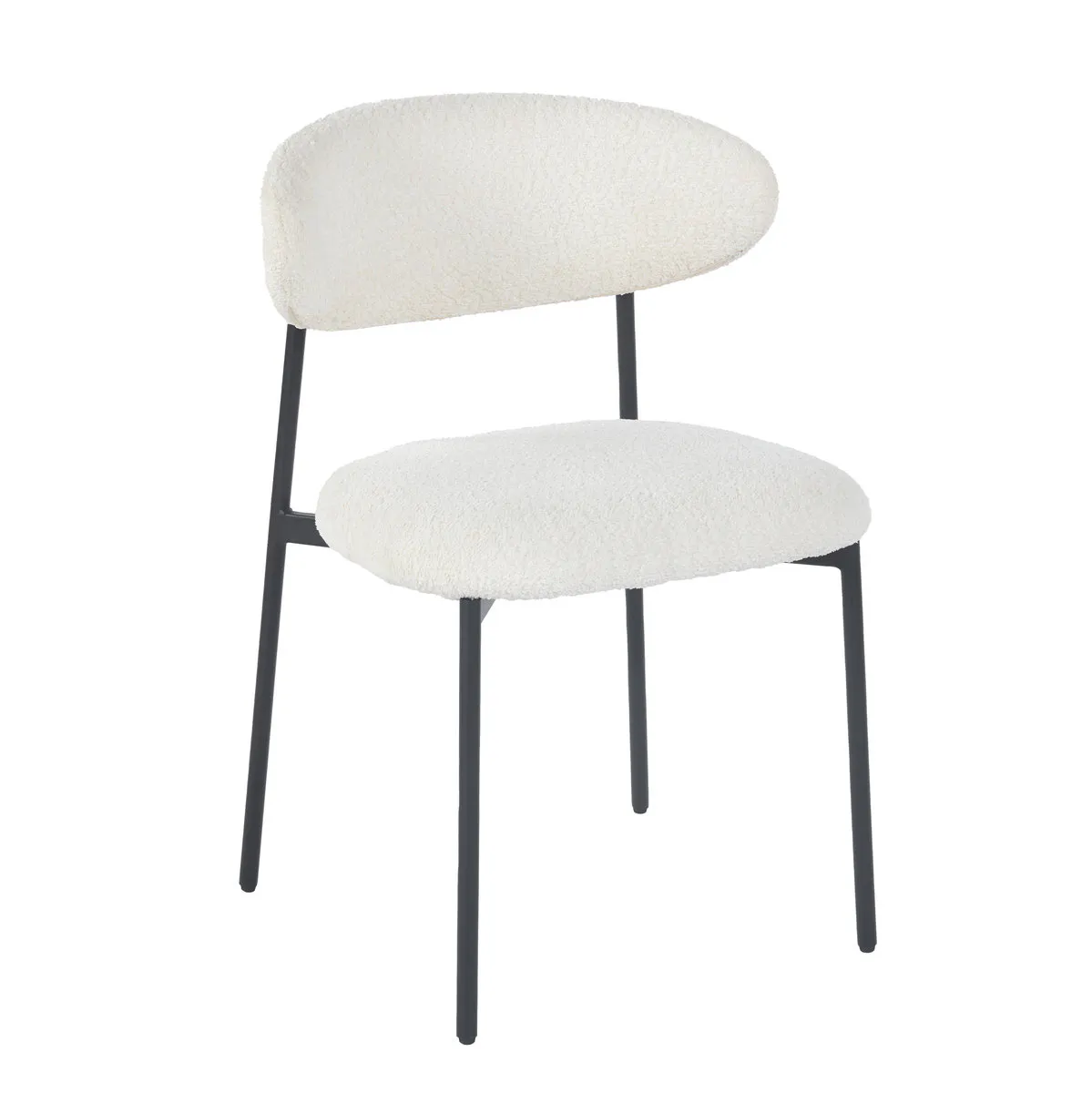Chair AMANDA chair black frame/white tk.