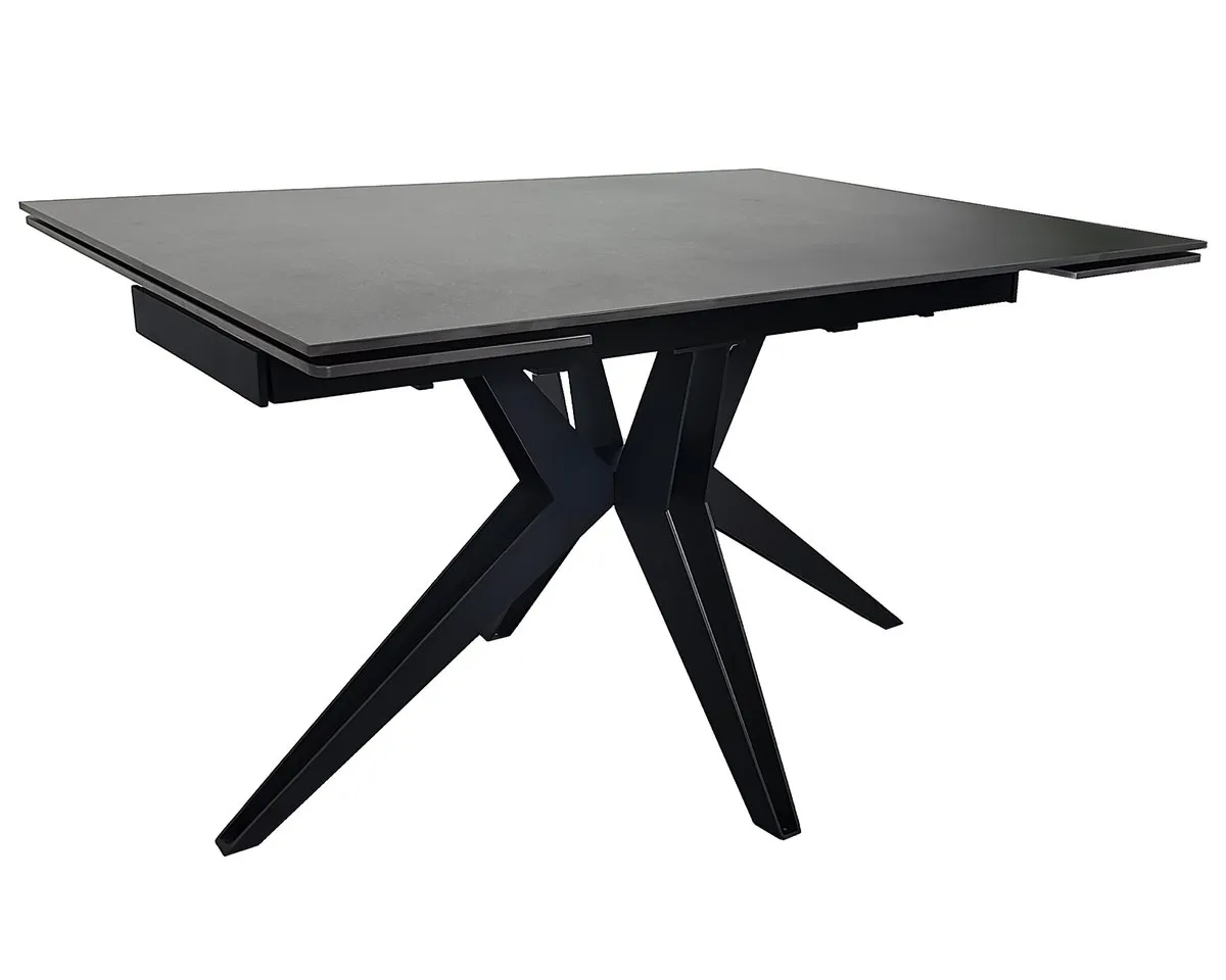 Table VINCENT CERAMIC 140(200)*90 graphite mat/black