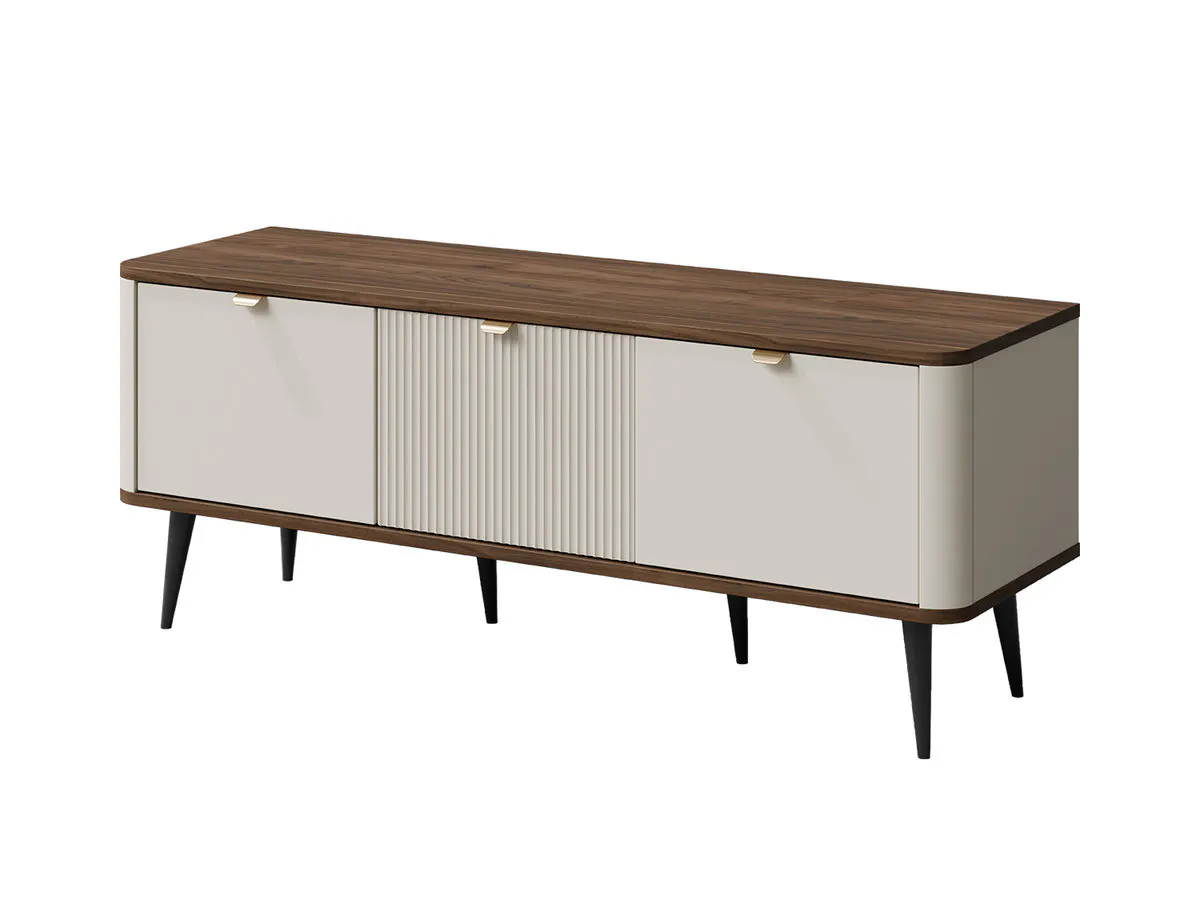 TV stand MARLY REG 14 cashmere/walnut