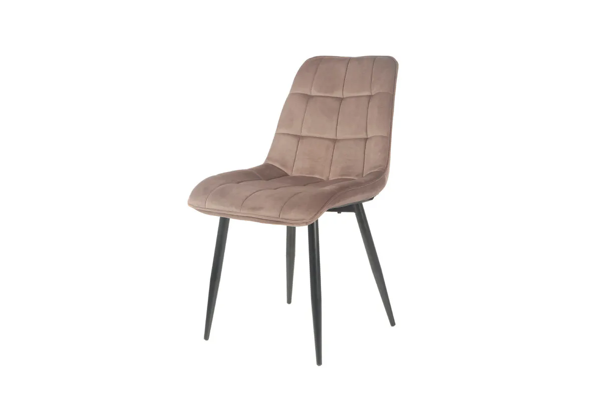 CHARLIE chair black frame/cappuccino