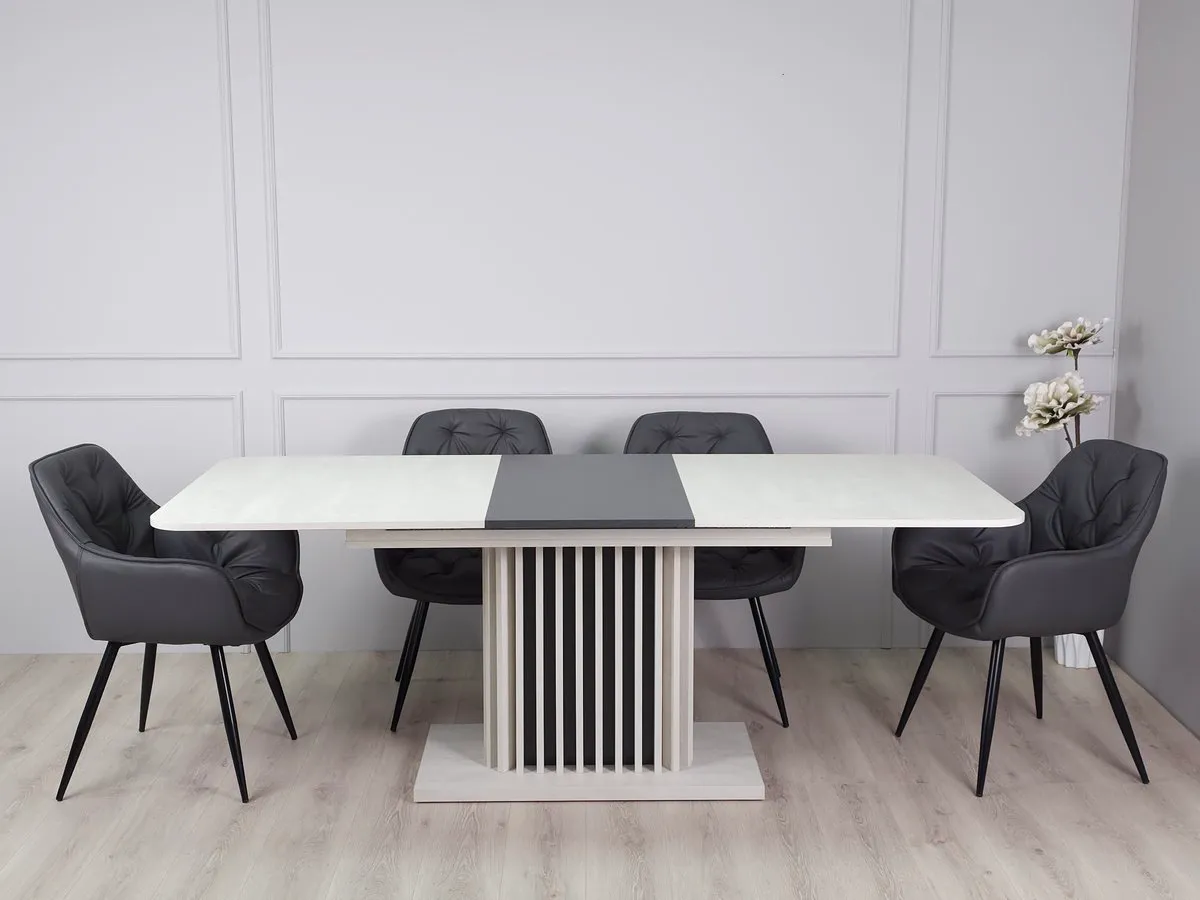 CASANDRA S/A MAX table anthracite/silk stone