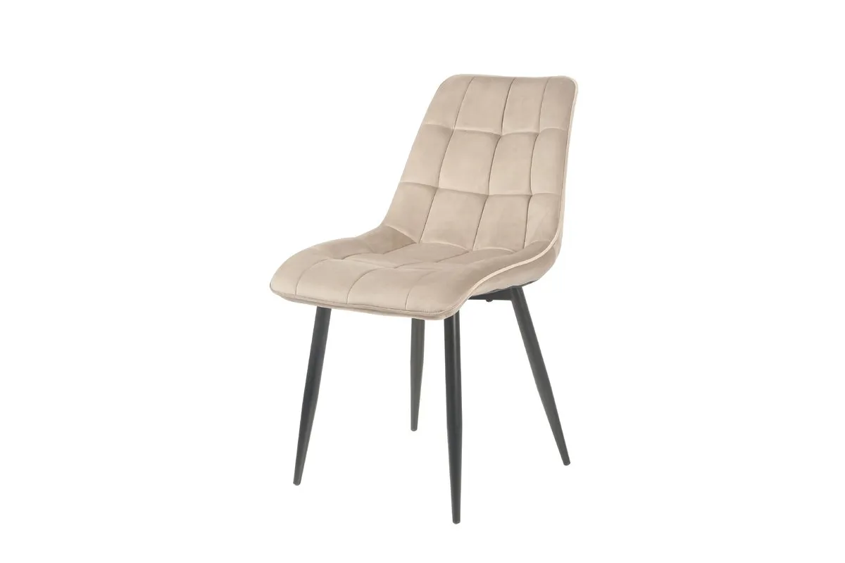 CHARLIE chair black frame/beige