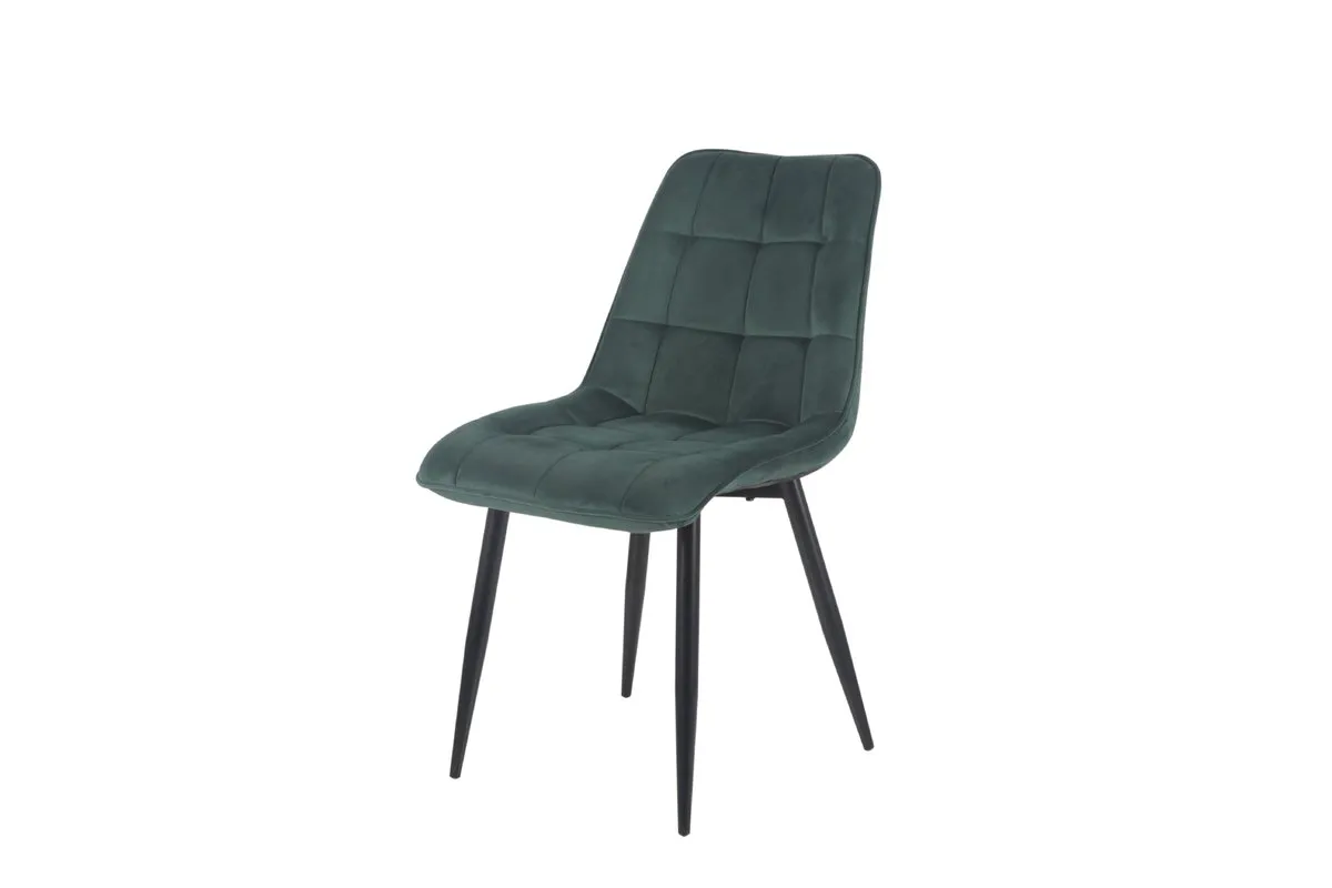 CHARLIE chair black frame/green