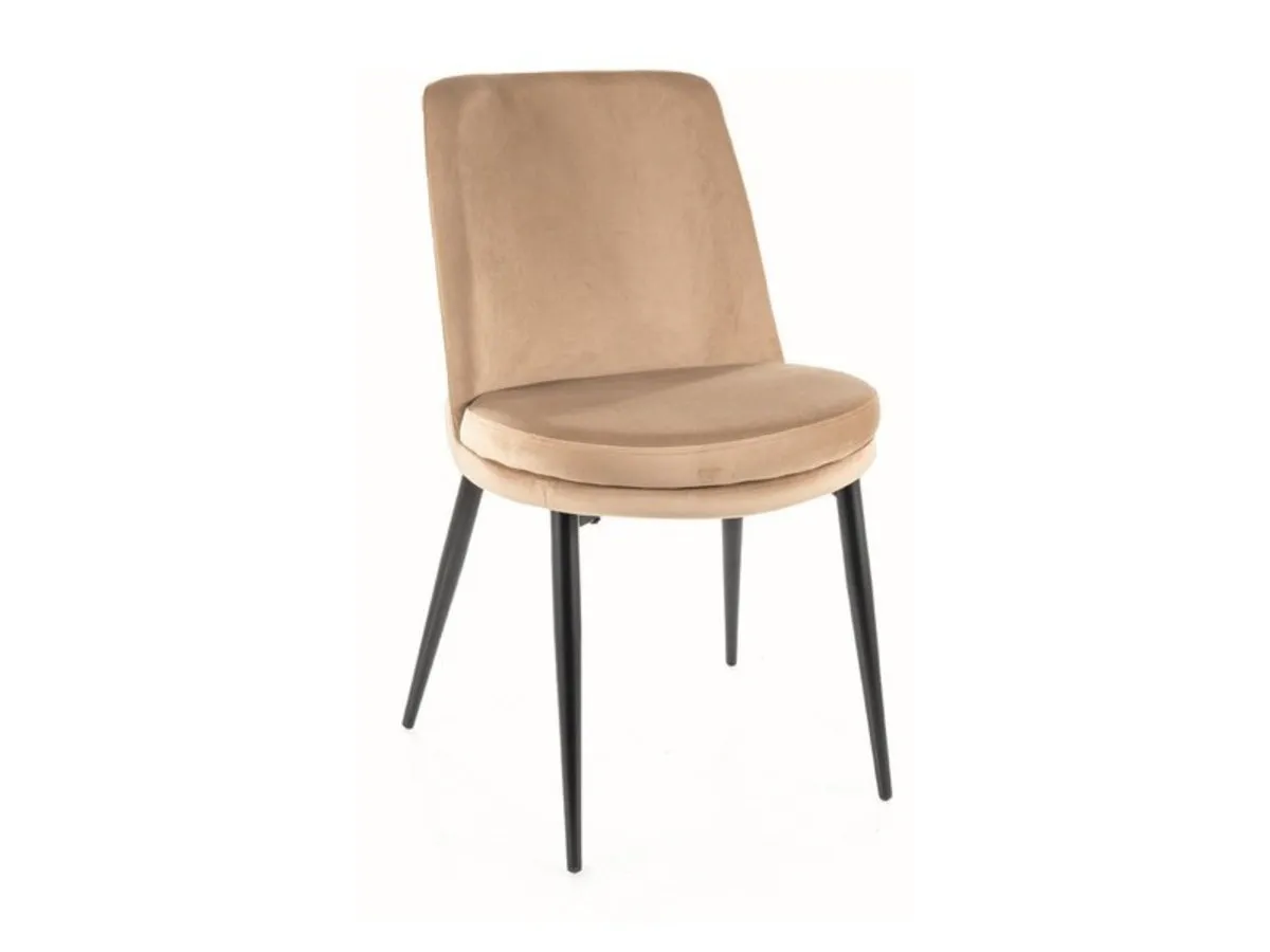 AVA chair black frame/beige