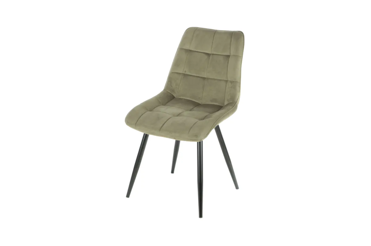 CHARLIE chair black frame/olive