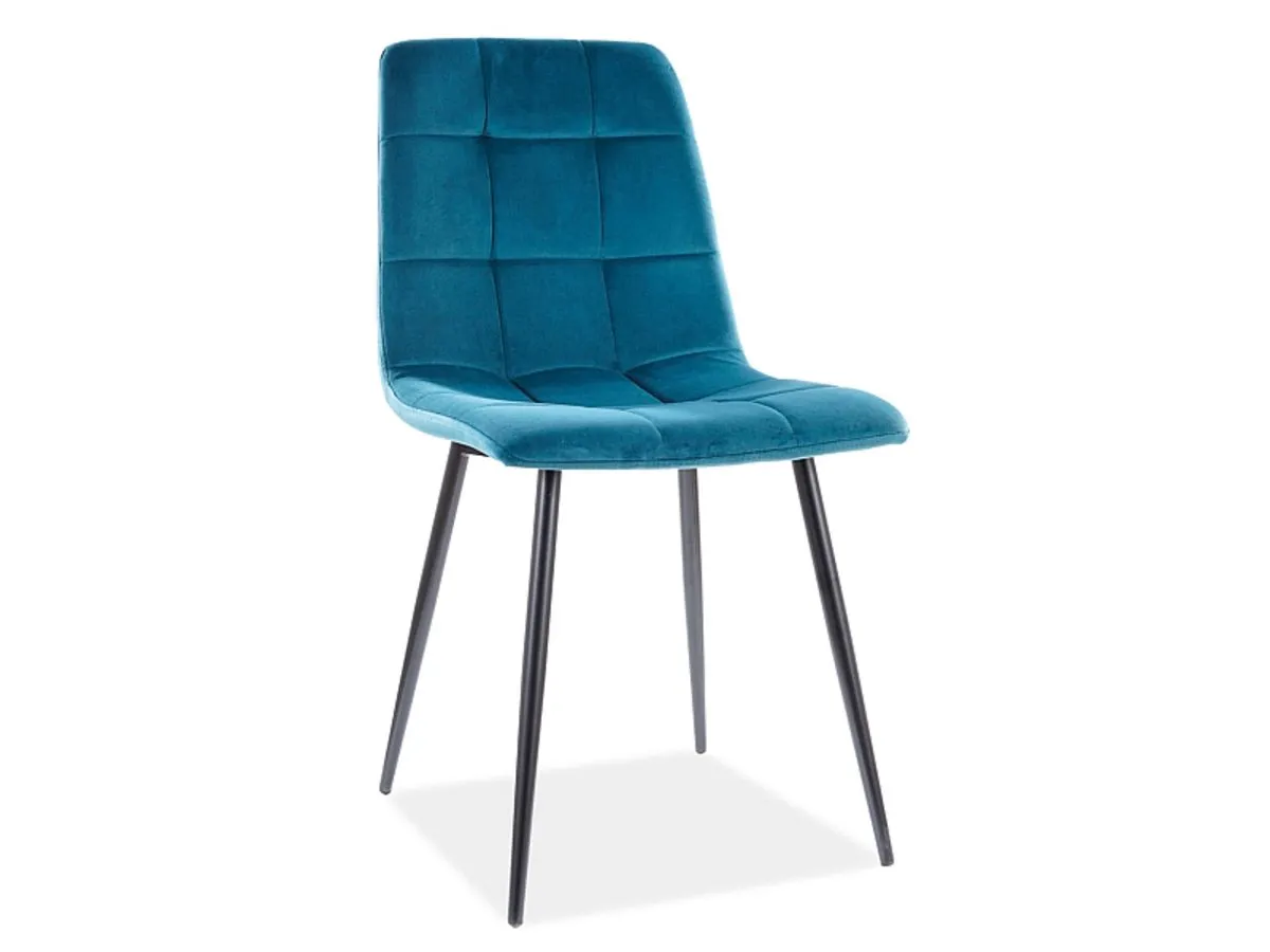 MIA chair black frame/turquoise