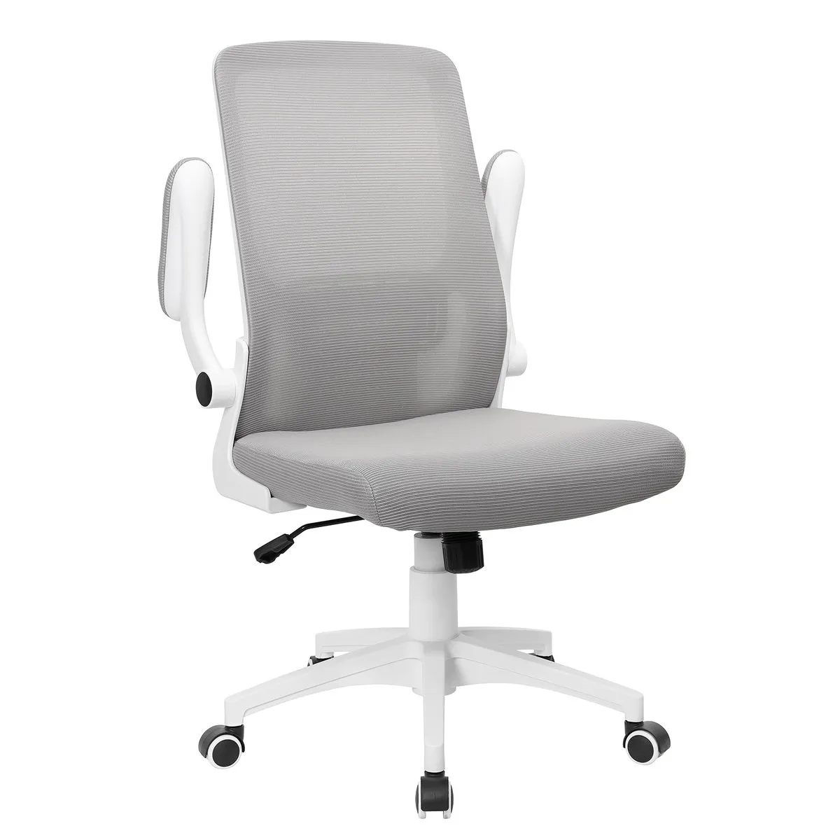 Swivel chair ARIA gray/white frame