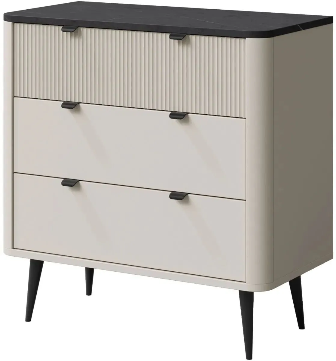 Chest of drawers MARLY REG 11 cashmere/grey stone