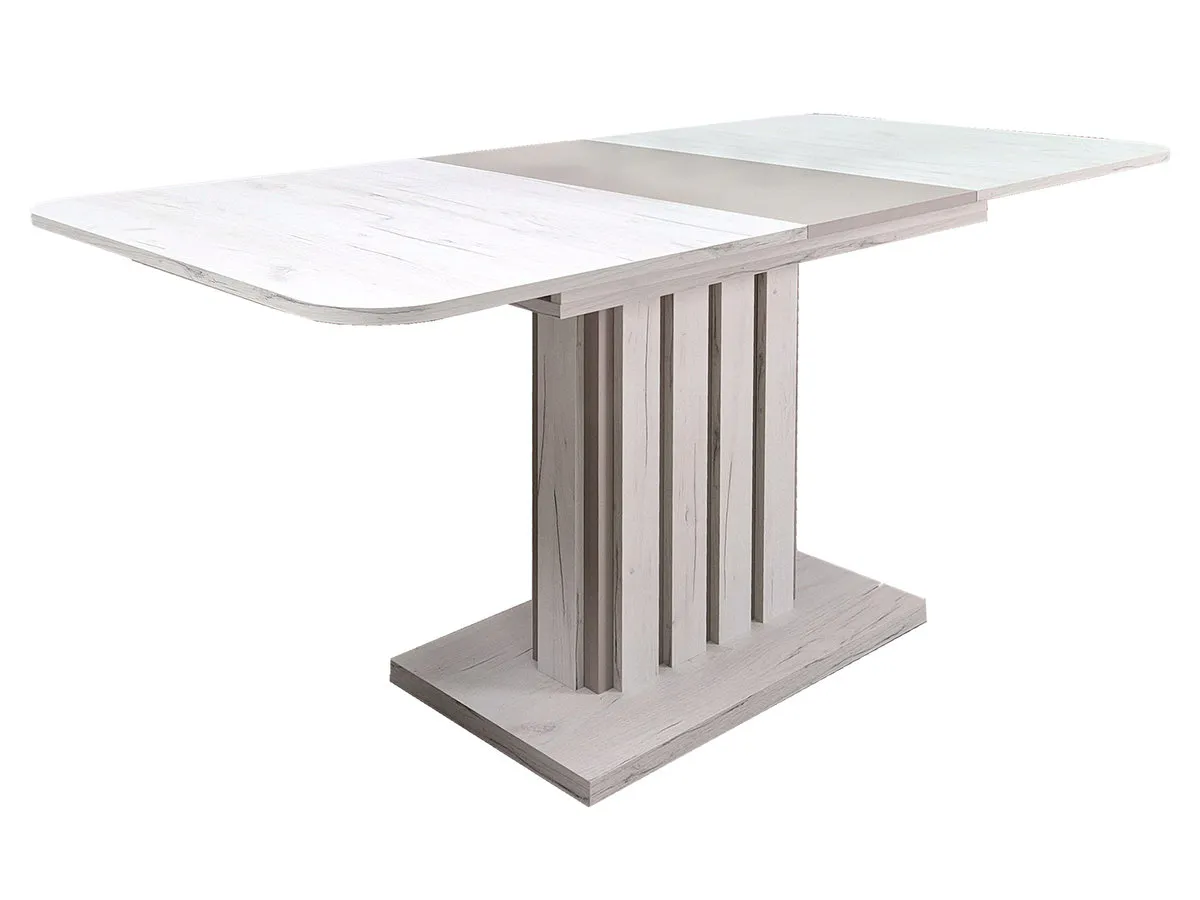 LAMAR D/G table oak kraft white/clay grey