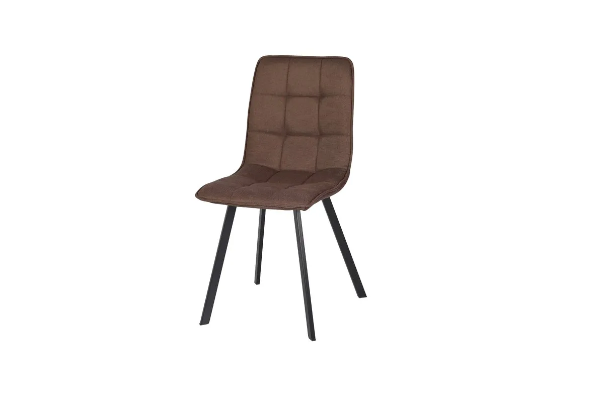 Chair EARI TEX black frame/brown tk.