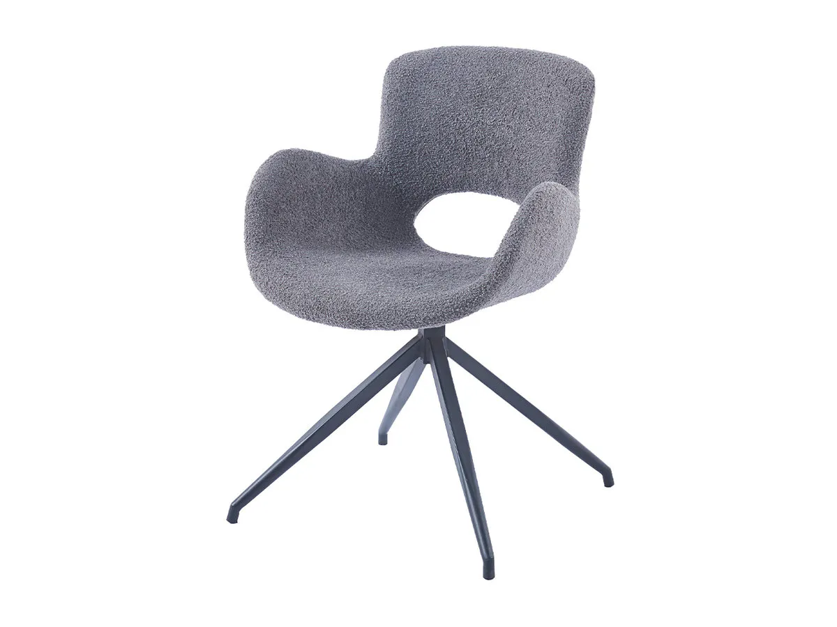 Chair GERDA black frame/gray tk.