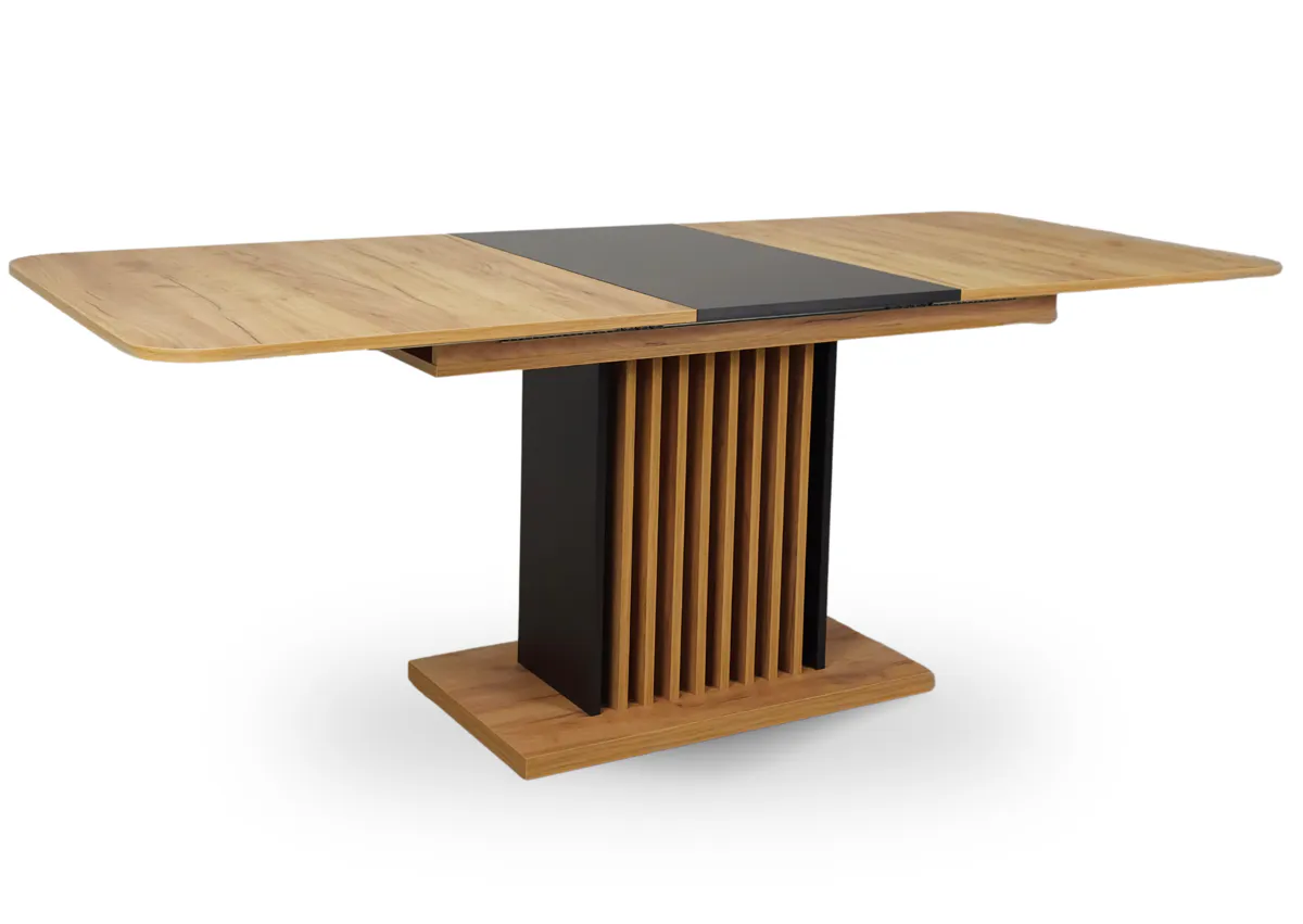TREND D/C MAX table oak kraft gold/black