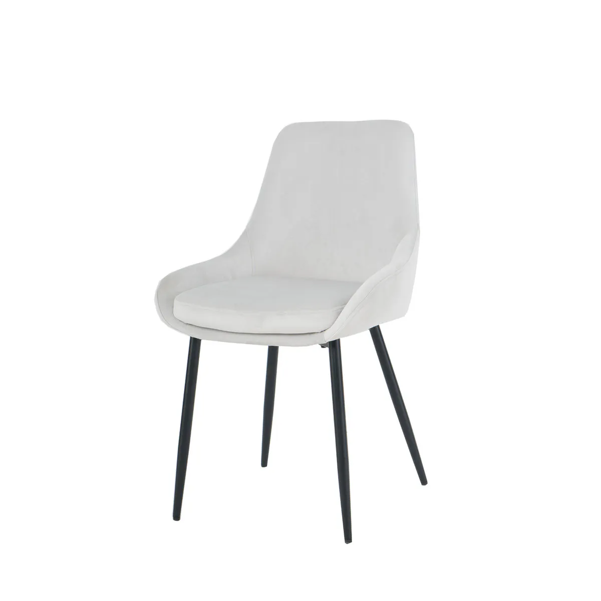 HUGO chair black frame/light gray