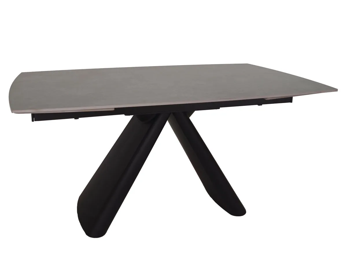Table GREYSON CERAMIC 160(240)*90 gray mat/black