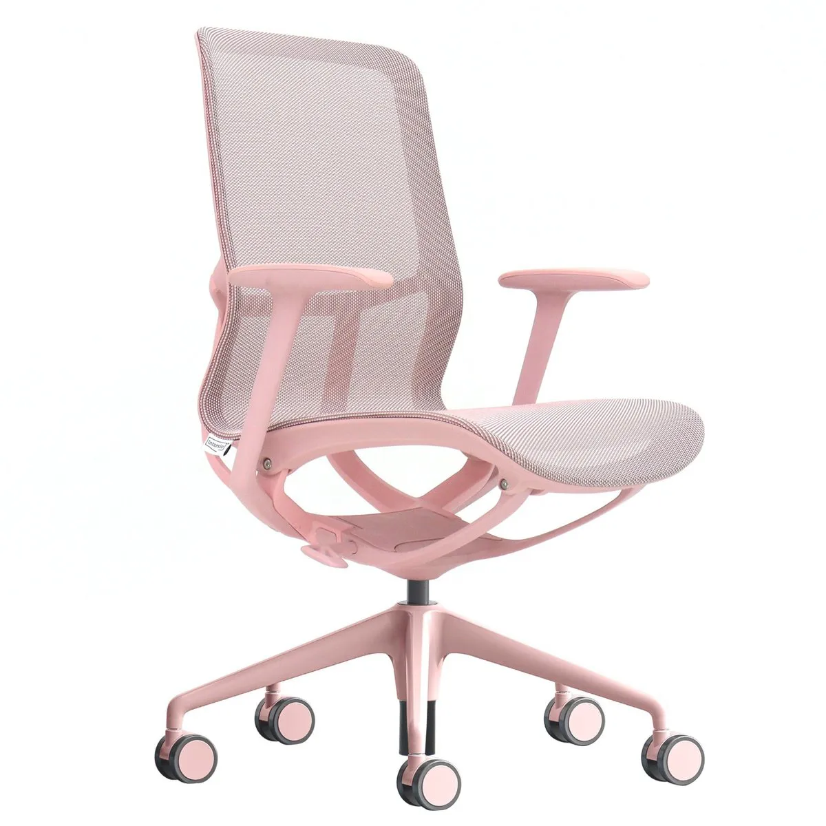 Swivel chair REGINA pink mesh/pink frame