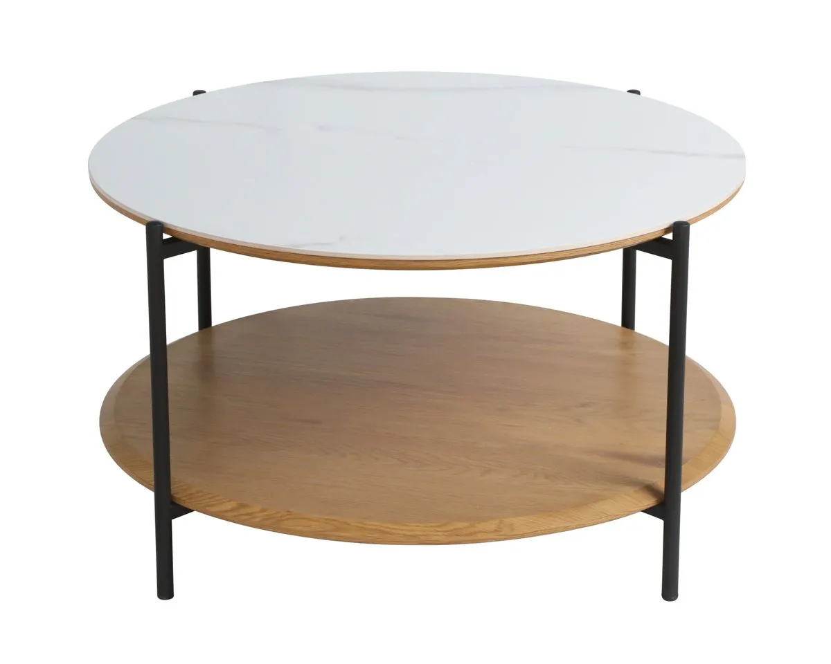 Coffee table IDAHO white/oak