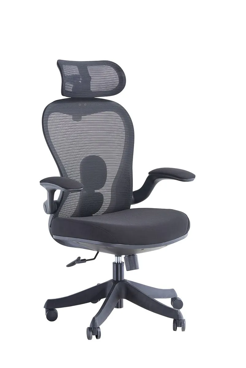 Swivel chair BERT black/black frame