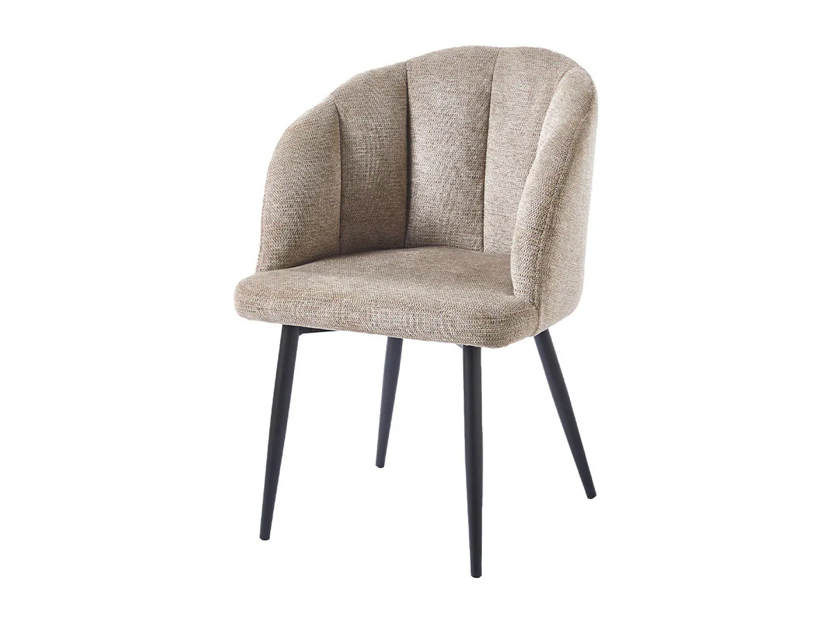 CALLA chair black frame/beige tk.