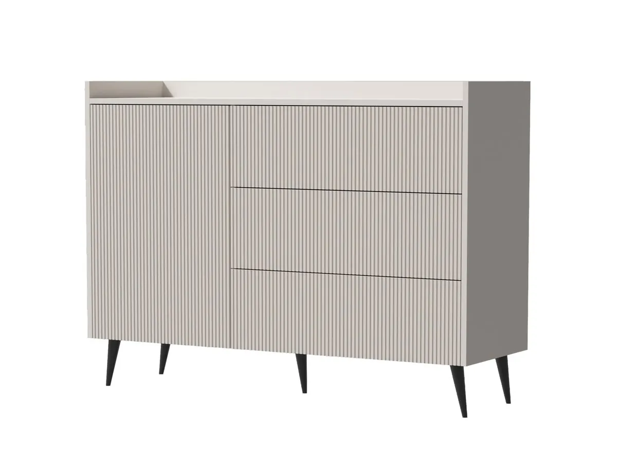 Chest of drawers ADEMO REG 4 cashmere/cashmere