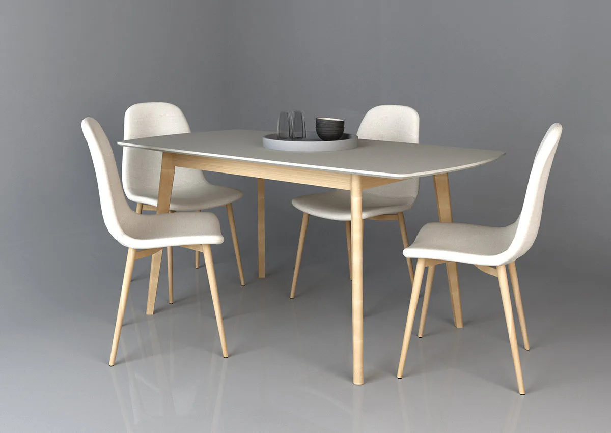 EXEN II table 120(160)*80 wood/gray