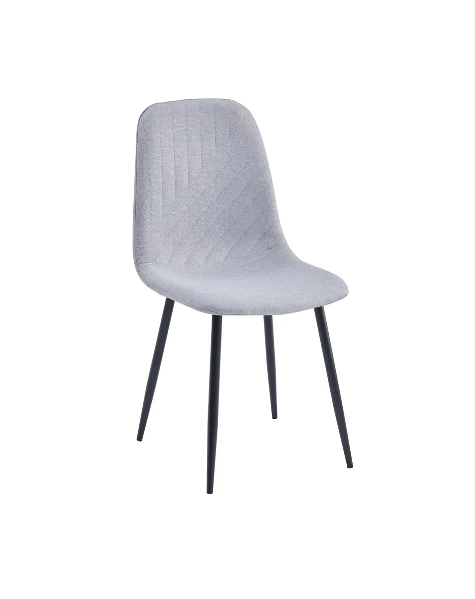 WAVES chair black frame/light gray tk.