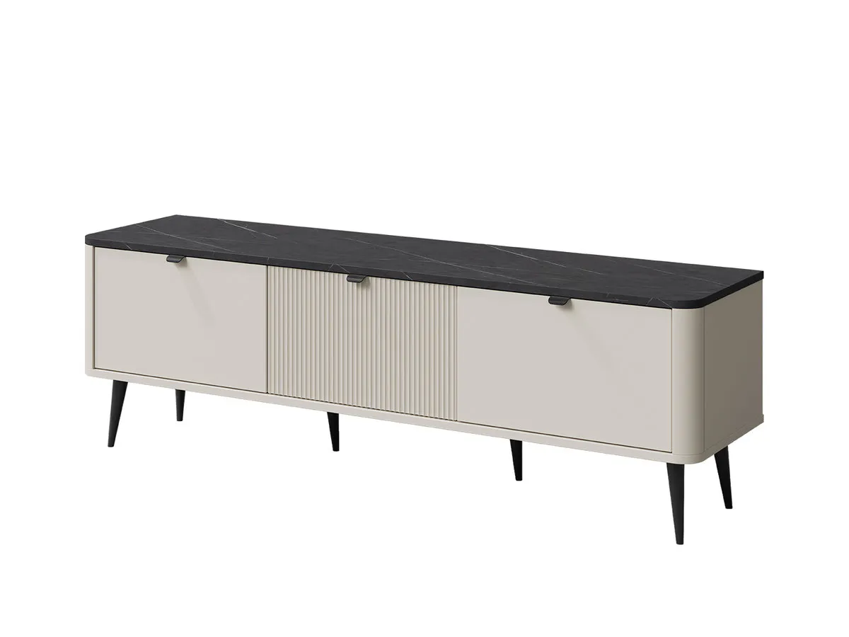 TV stand MARLY REG 13 cashmere/grey stone