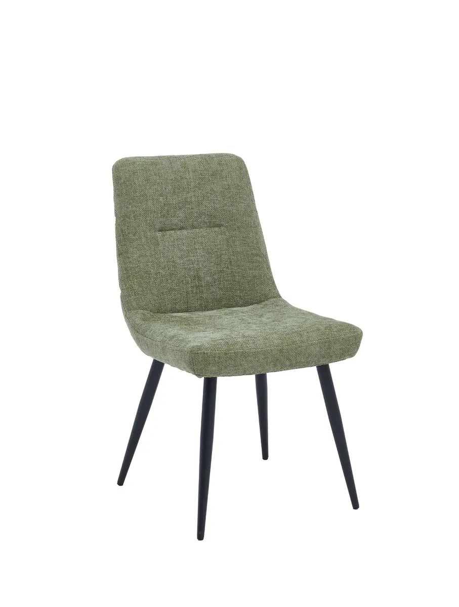 Chair KIWI black frame/dark green tk.