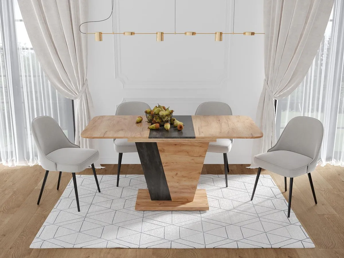 FOREST D/A table oak kraft gold/atelier dark