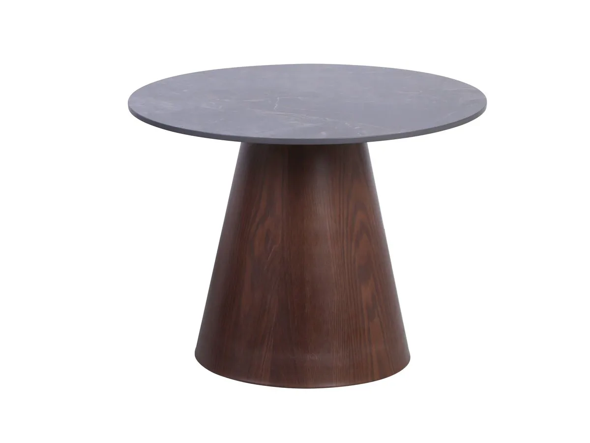 Coffee table VIRGINIA B black gloss/brown mat