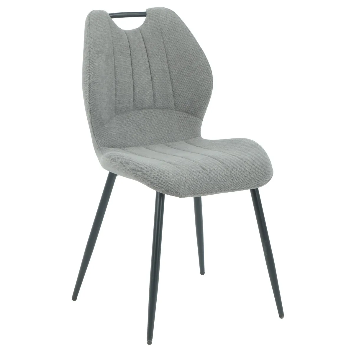 RICK chair black frame/dark gray tk.