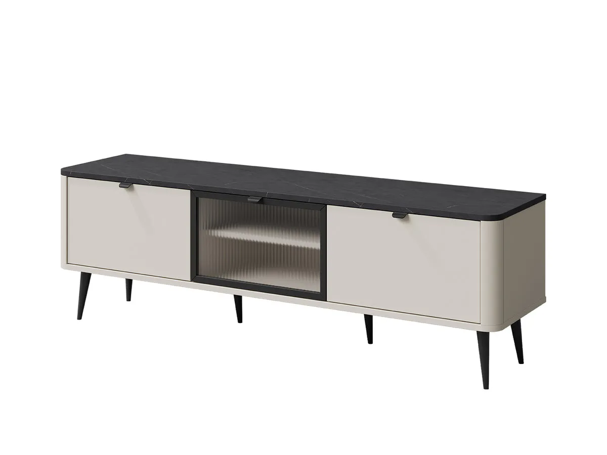 TV stand MARLY REG 12 cashmere/grey stone